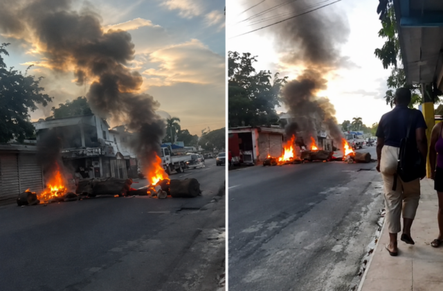 Tres días sin electricidad desatan protestas en Los Botados, Monte Plata