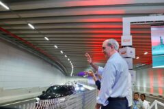 Presidente Luis Abinader encabeza la apertura del túnel de la Plaza de la Bandera