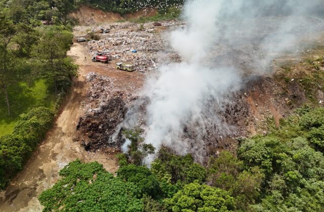Vertedero de Jarabacoa entra en fase de cierre técnico; incendio está casi extinguido