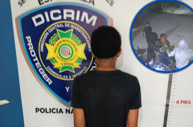 Apresan a adolescente vinculado a robo agravado en Valverde