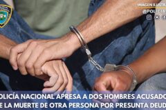 Policía Nacional apresa a tres presuntos implicados en muerte de dirigente comunitario en Los Alcarrizos
