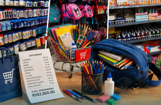 Preparar a un estudiante para el año escolar con los útiles básicos podría costar casi RD$3,000