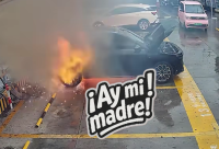 Imagen relacionada: yipeta electrica explota mientras cargaba