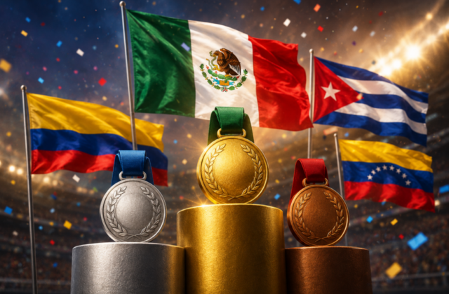 México lidera el medallero; Colombia, Cuba y Venezuela completan el grupo puntero