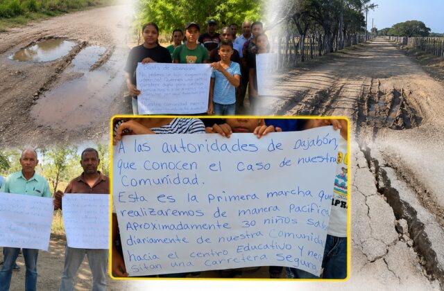 Comunitarios de Los Cerros de Aminilla, en Dajabón, reclaman ser incluidos en plan de asfaltado