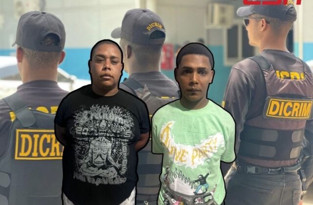 DICRIM captura a dos presuntos integrantes de banda vinculada a múltiples robos y asaltos en SDE