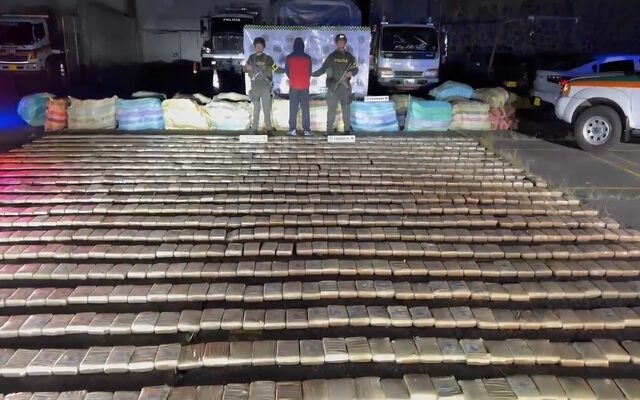 Incautan más de cuatro toneladas de marihuana en Colombia