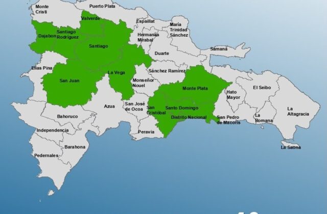 COE mantiene al DN y nueve provincias en alerta verde por Vaguada