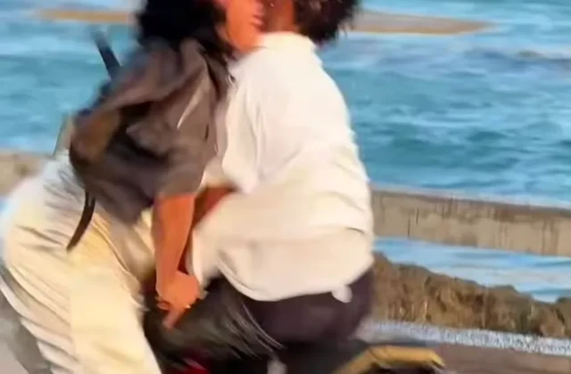 Imagen relacionada: video- momento influencer embestida motorista