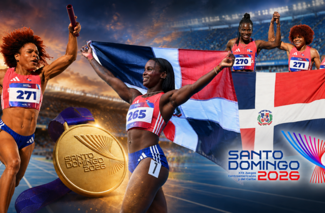 RD se corona con otra medalla de oro en relevo 4×100 femenino