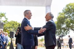 Presidente Abinader recibe en el Palacio Nacional al presidente de Honduras Nasry Asfura Zablah