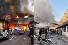 Mueren al menos ocho personas en el incendio de un local comercial en China