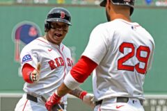 Devers vuelve a Boston con los Giants y asegura que está “muy contento”