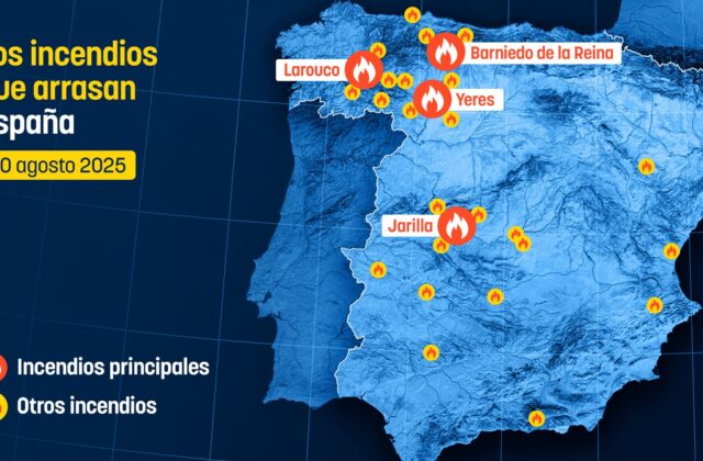 Incendio en el suroeste de España sigue activo, pero las autoridades son «más optimistas»