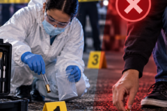 ¿Quién puede levantar evidencias en una escena del crimen y qué pasa si alguien las manipula?
