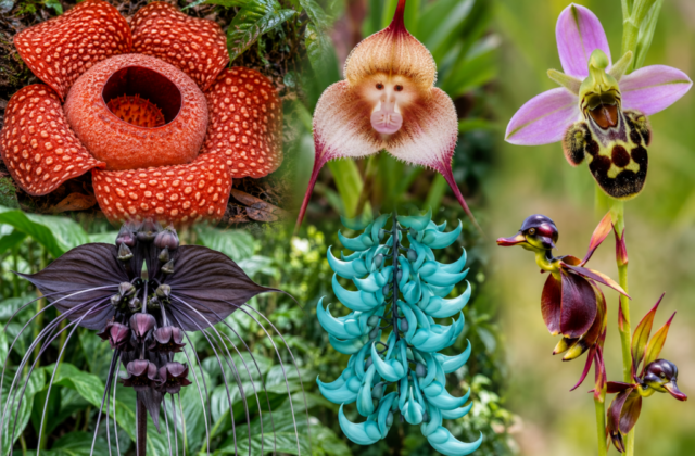 Las increíbles flores que parecen animales y desafían la imaginación