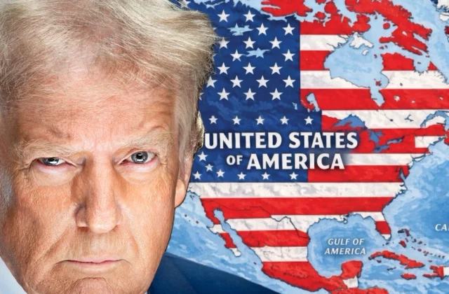 Trump publica un mapa en el que la bandera estadounidense cubre México, el Caribe y Canadá