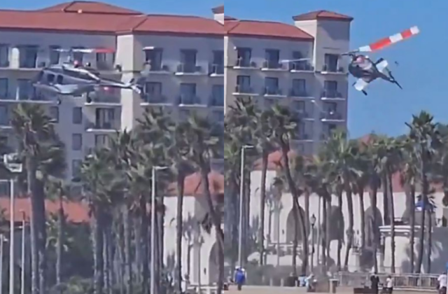 Se estrella helicóptero entre edificios en Los Ángeles y deja al menos un muerto