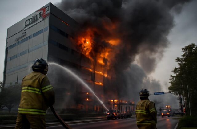 Incendio de un centro logístico surcoreano entra en el tercer día ante temor a un derrumbe