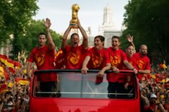 Empieza el recorrido de la selección española por Madrid para celebrar el Mundial