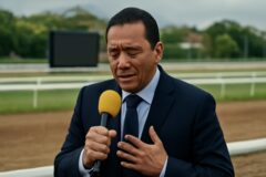 Narrador hípico venezolano dedica transmisión a su esposa e hijos fallecidos en los terremotos