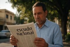 Se escribe “escudo nacional”, en minúscula - Acento