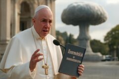 El papa llama al desarme en un libro de sus discursos: «Las armas atómicas no generan paz»