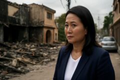 Fujimori visita barrio donde incendio dejó diez muertos e irá a zona azotada por sismo