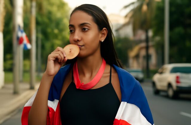 Amores dedica el bronce a sus raíces dominicanas: “Representar a este país me llena de orgullo”