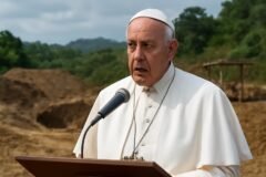 El papa reclama seguridad y legalidad en las minas tras derrumbe en R. Centroafricana