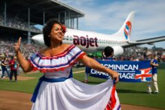 Arajet,Ministerio de Turismo y los Marlins celebran el Dominican Heritage Day en Miami