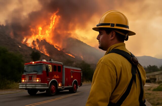 Empiezan a contener el incendio que ha forzado miles de evacuaciones en el oeste de EE.UU.