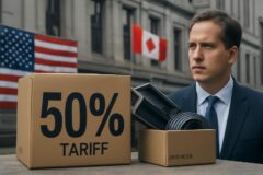 Canadá impone aranceles de hasta el 50 % a productos de EE. UU. como el acero o electrónica