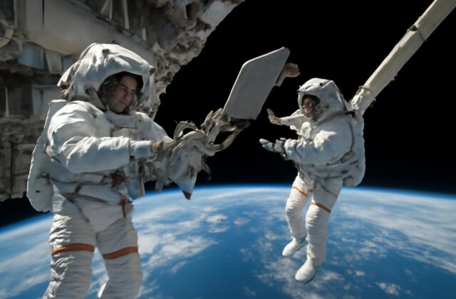 Astronautas concluyen paseo espacial de seis horas y media para instalar una antena en EEI