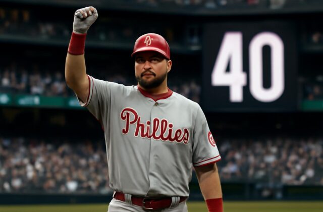 Schwarber se convierte en el primero en llegar a 40 jonrones esta temporada en la MLB