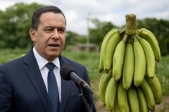 Agricultura descarta alzas del plátano pese a sequía en zonas productoras