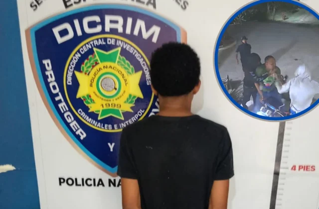 Apresan a adolescente vinculado a robo agravado en Valverde