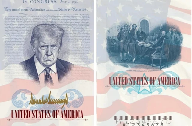 Estados Unidos expedirá desde el 8 de agosto pasaportes con imagen de Trump