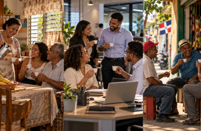 El cafecito dominicano, una pausa que une hogares, oficinas y conversaciones