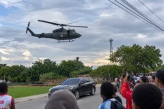 Helicópteros militares de El Salvador llegan a Jimaní en operativo conjunto