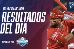 Resultados de la jornada en la Copa Banreservas de la LIDOM 2026-2027